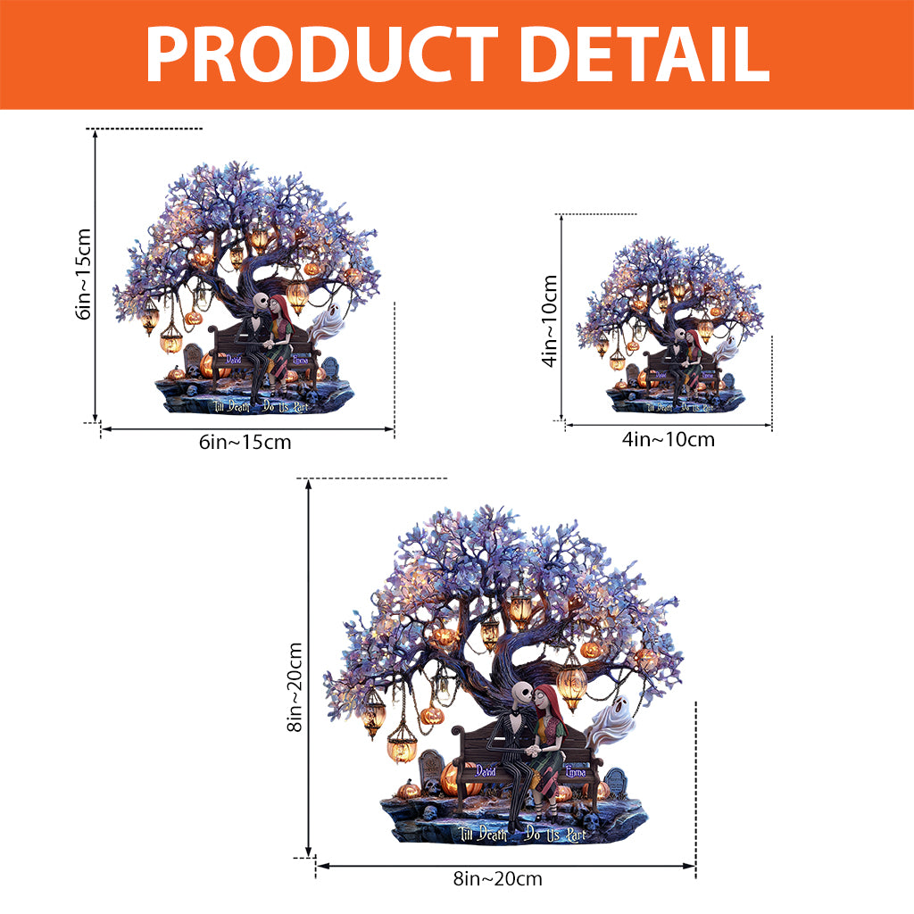 Till Death Do Us Part - Personalized Nightmare Custom Shaped Acrylic Plaque