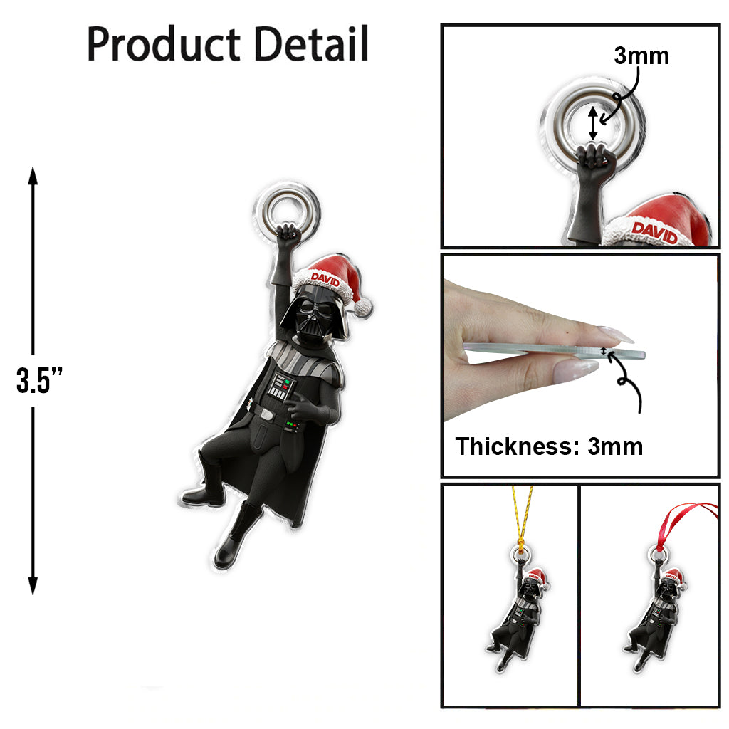 Funny Christmas Gift - Personalized The Force Ornament