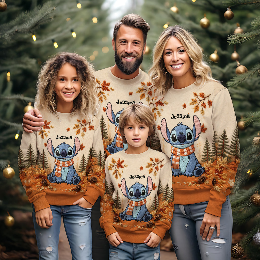 Fall Vibes - Personalized Ohana Ugly Sweater
