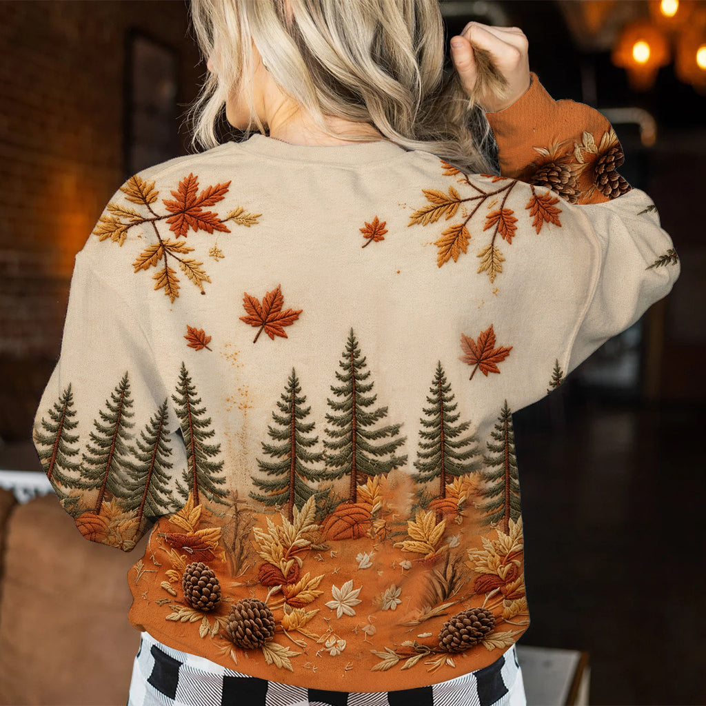 Fall Vibes - Personalized Ohana Ugly Sweater