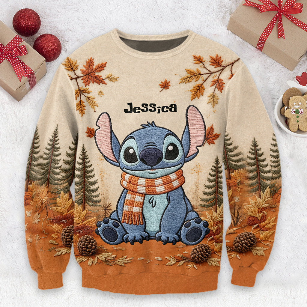 Fall Vibes - Personalized Ohana Ugly Sweater