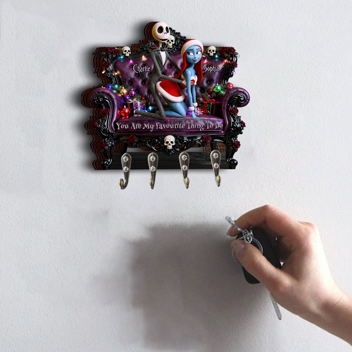 You Are My Favourite Thing To Do - Personalized Nightmare Custom Shaped Hanging Rack