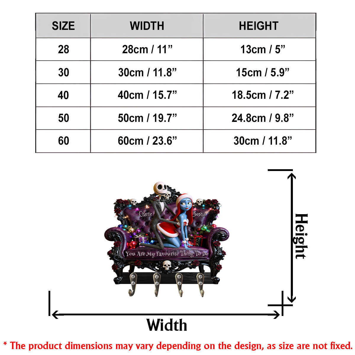 You Are My Favourite Thing To Do - Personalized Nightmare Custom Shaped Hanging Rack