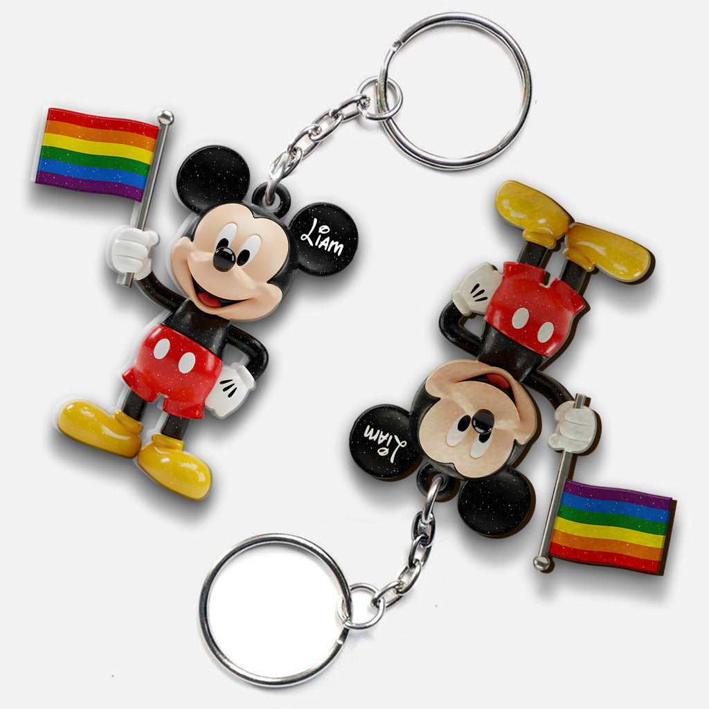 Love Is Love - Personalized LGBT Support Keychain