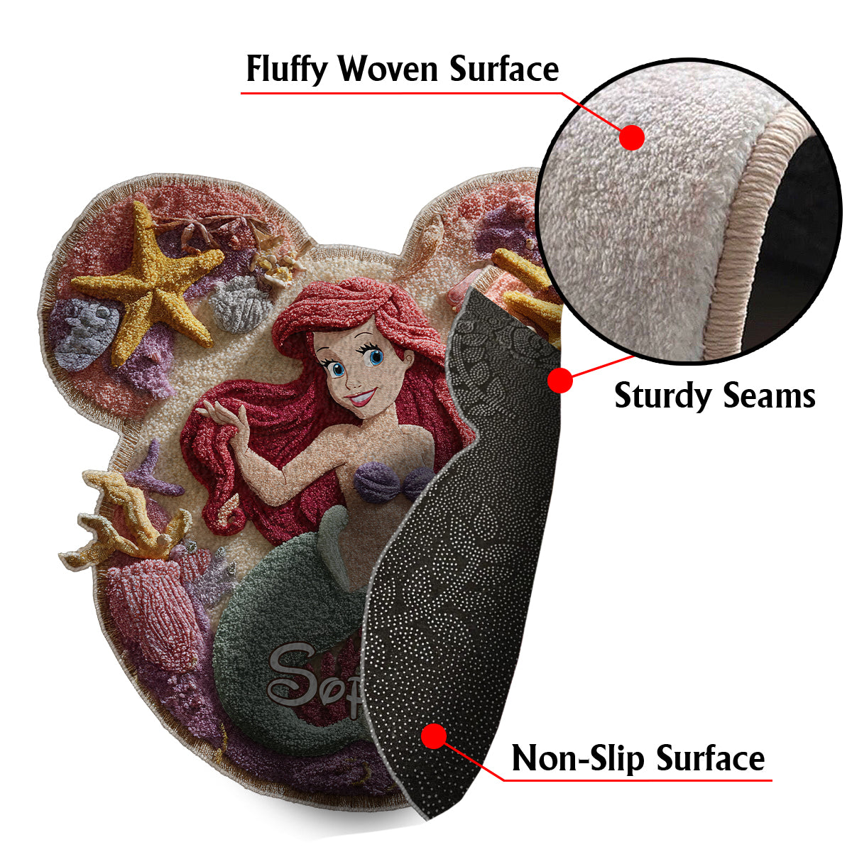 Magical Princess - Personalized Non-Slip Tufted Rug