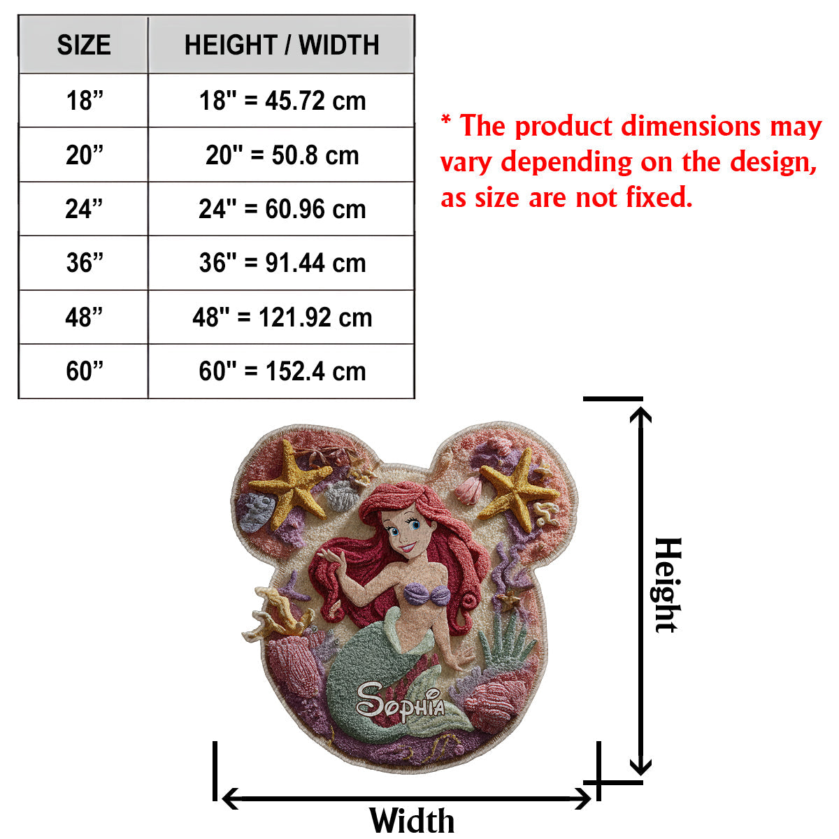 Magical Princess - Personalized Non-Slip Tufted Rug