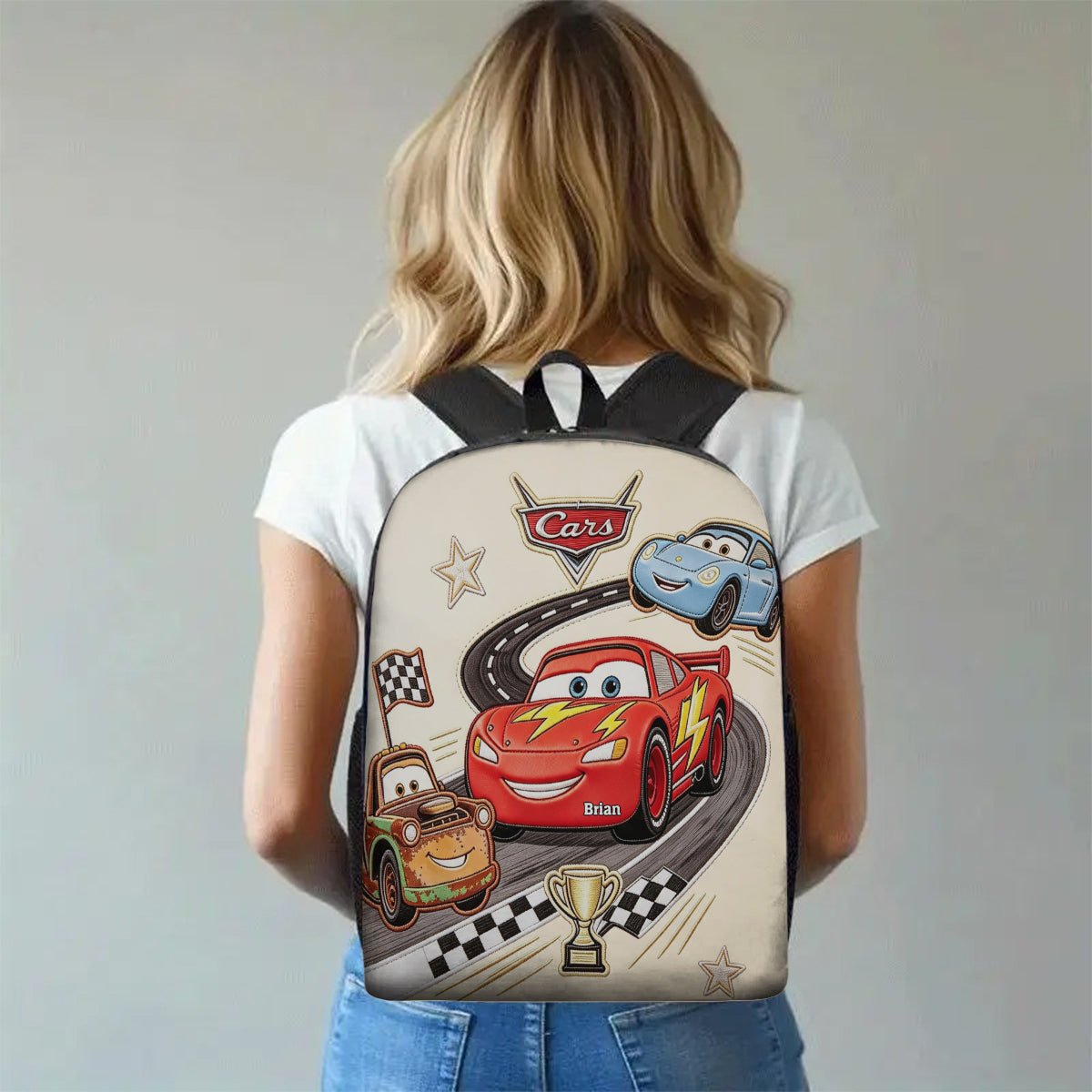 Cars Kid Friends - Personalized Racing Lover Multifunctional Backpack
