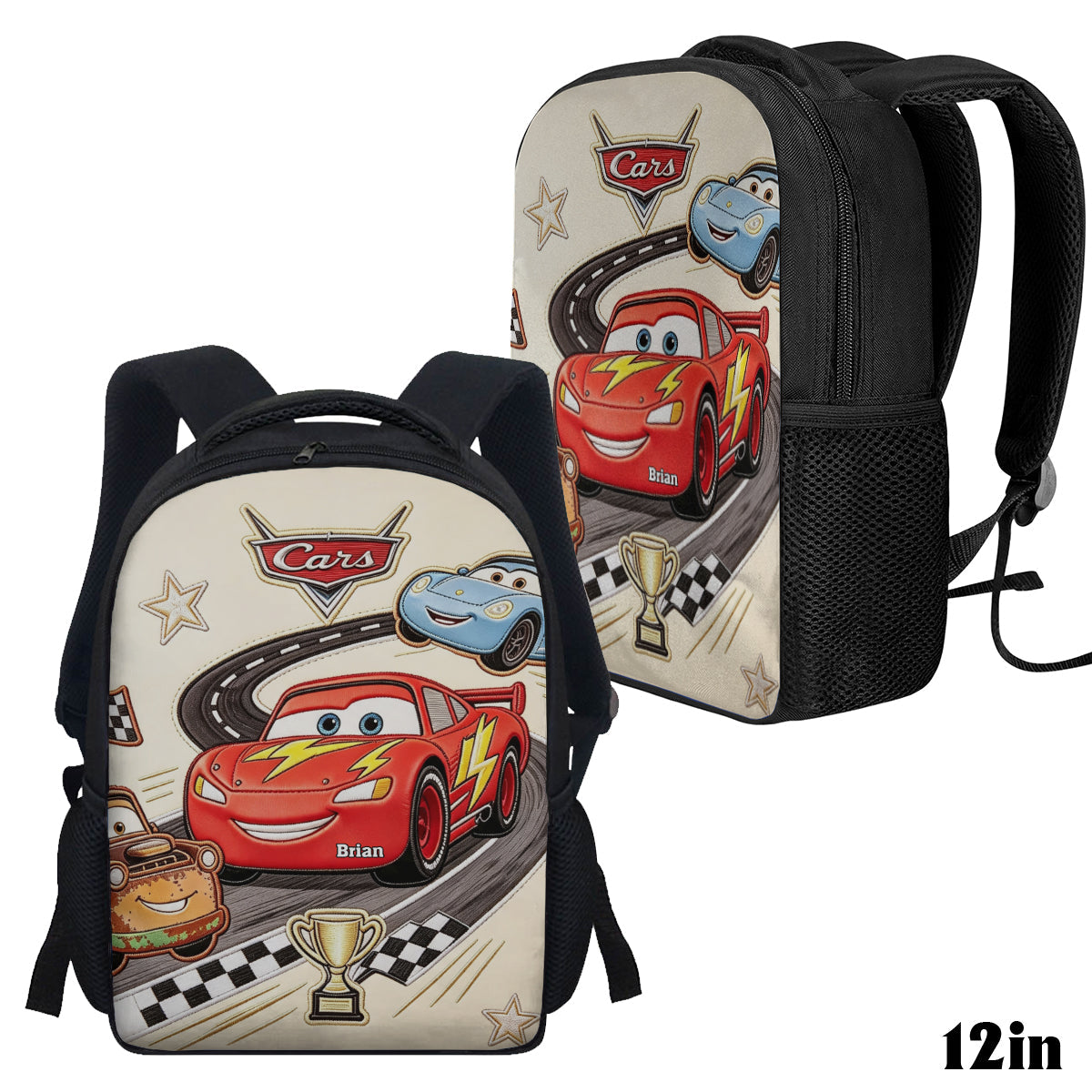 Cars Kid Friends - Personalized Racing Lover Multifunctional Backpack