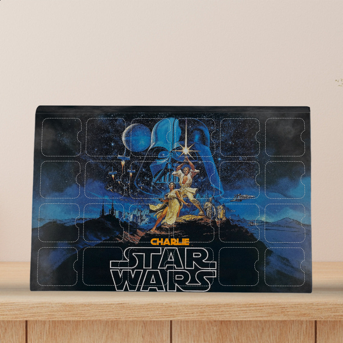 Outer Space Alphabet - Personalized The Force Advent Calendar With Ornaments