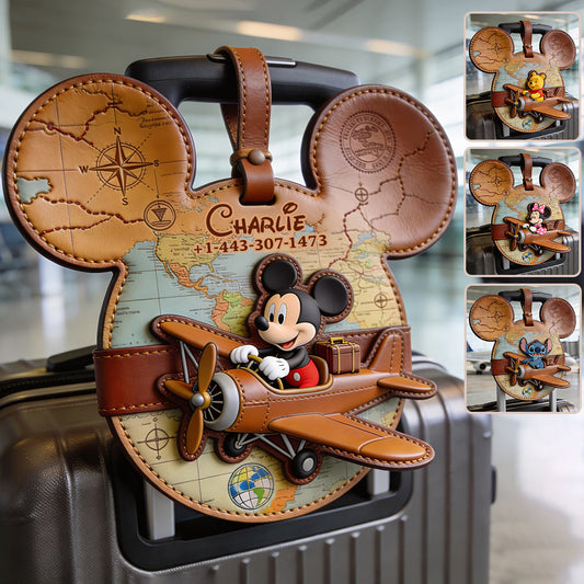 Magical Trip - Personalized Mouse Luggage Tag