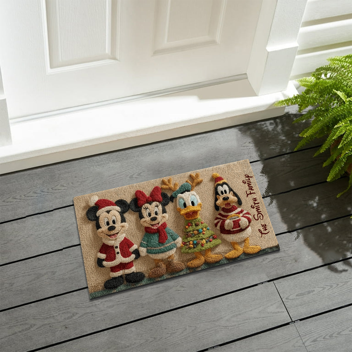 Magical Christmas - Personalized Mouse Non-Slip Tufted Rug