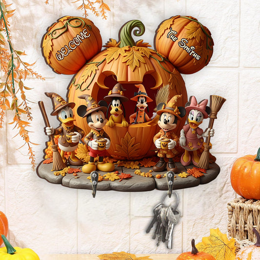 Magical Season - Personalized Mouse Custom Shaped Key Rack