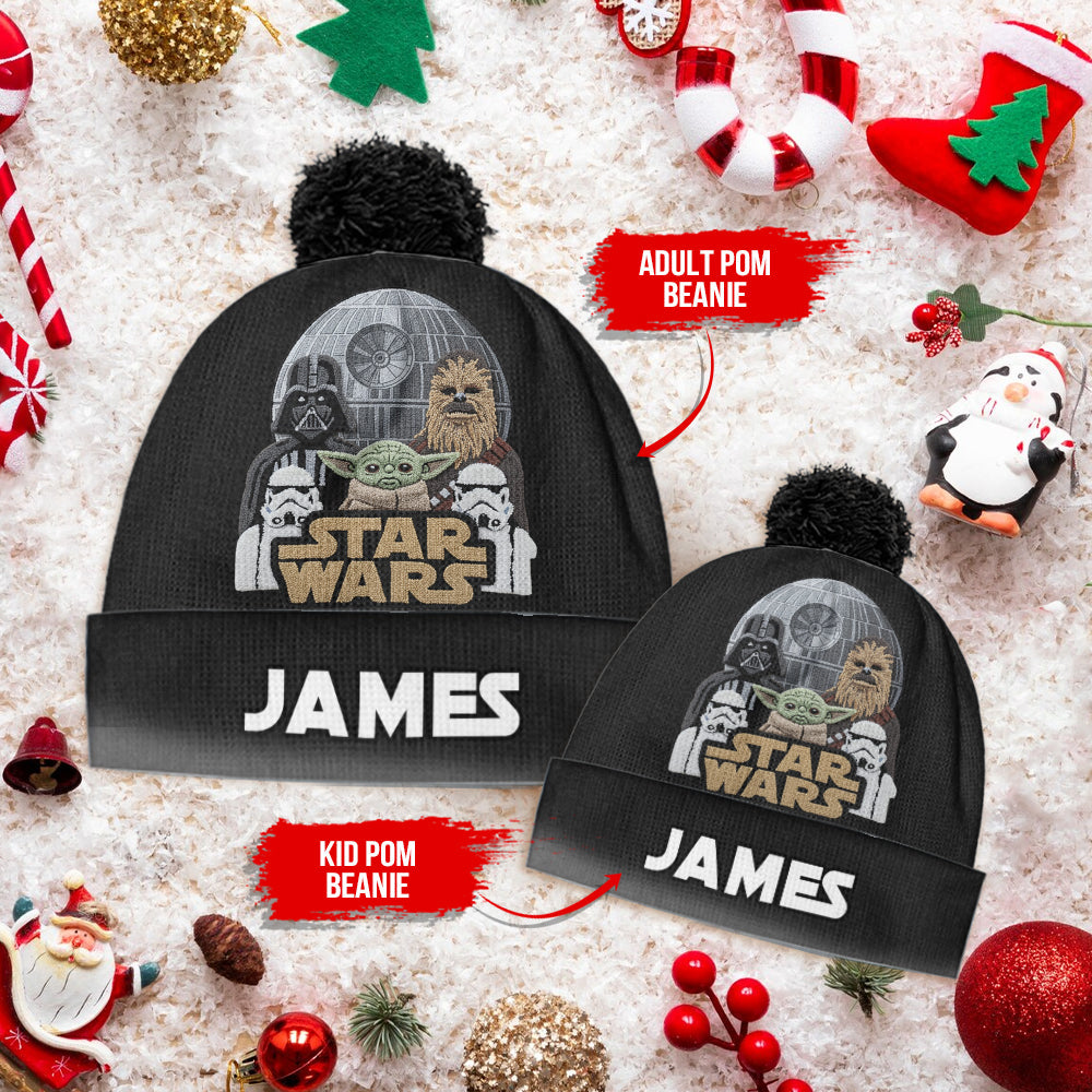 Join The Dark Side - Personalized The Force Beanie Hat