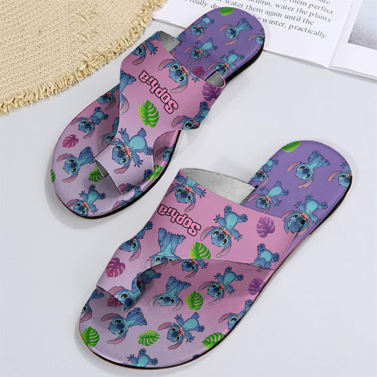 Blue Ohana Friend - Personalized Ohana Open Toe Sandals