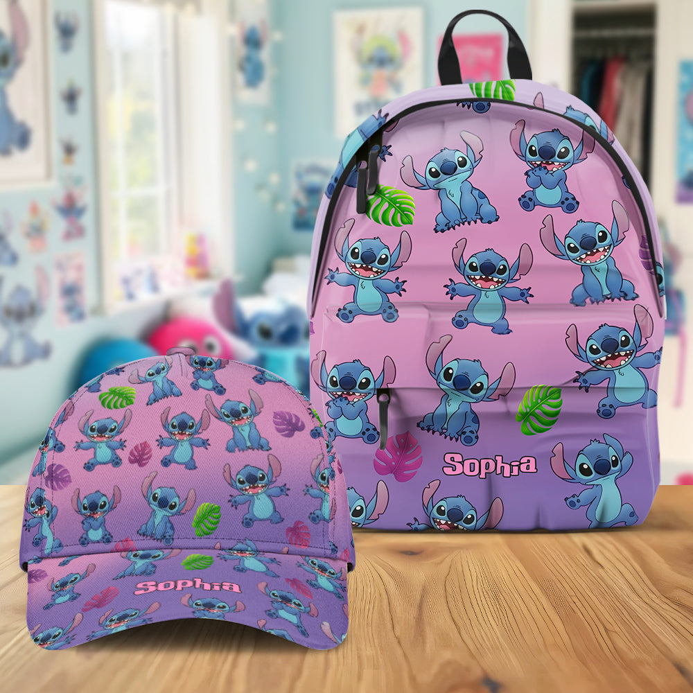 Blue Ohana Friend - Personalized Ohana Classic Cap & Backpack