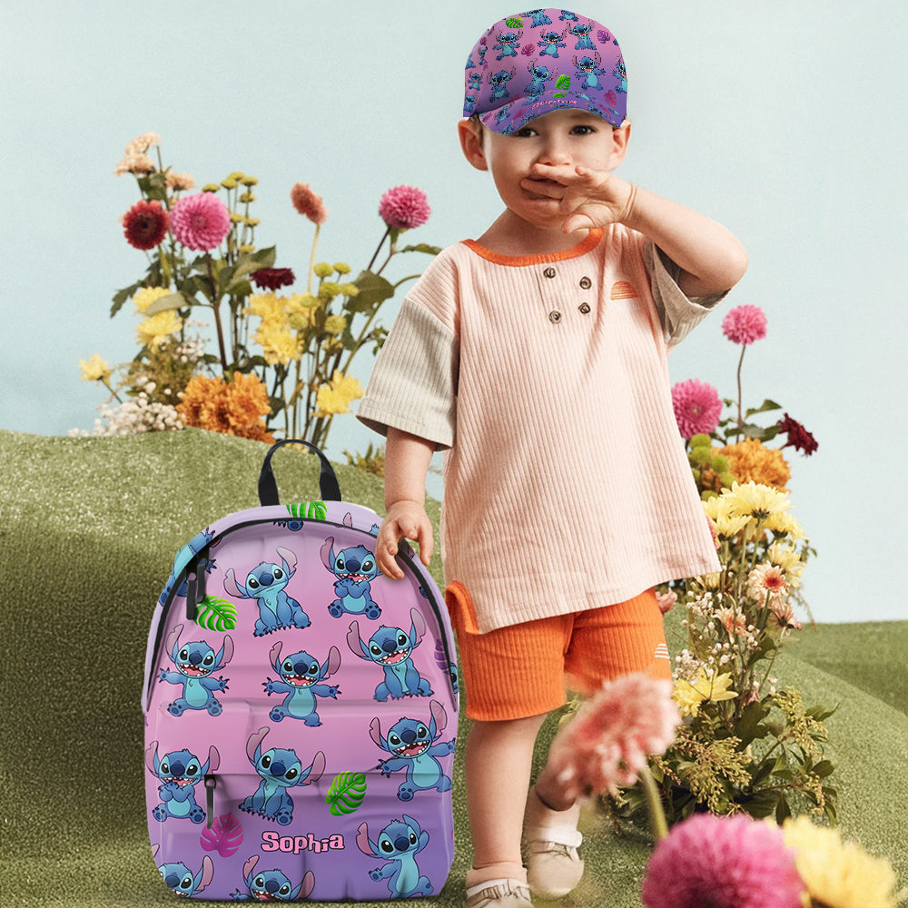 Blue Ohana Friend - Personalized Ohana Classic Cap & Backpack