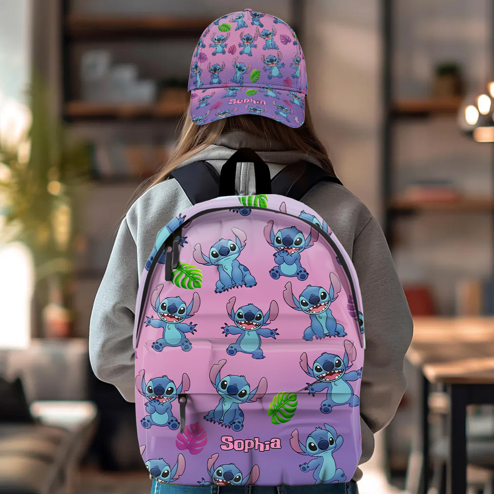 Blue Ohana Friend - Personalized Ohana Classic Cap & Backpack