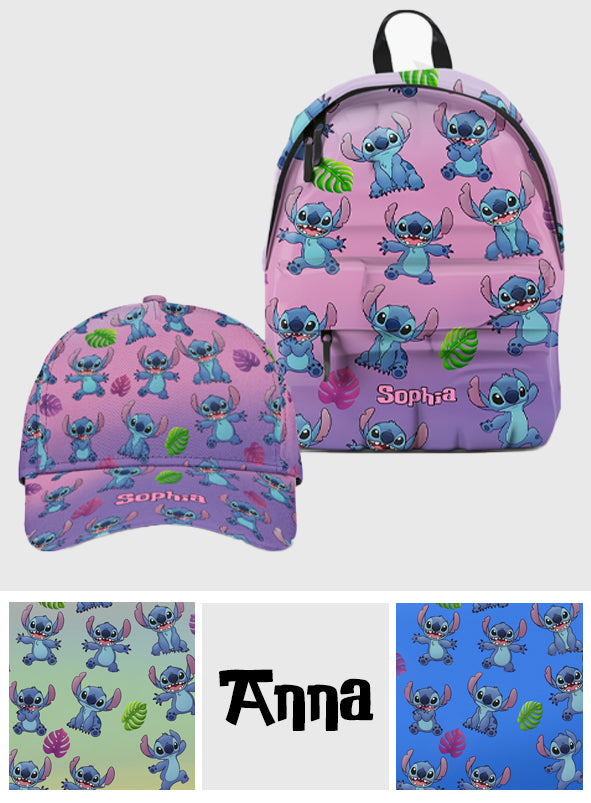 Blue Ohana Friend - Personalized Ohana Classic Cap & Backpack