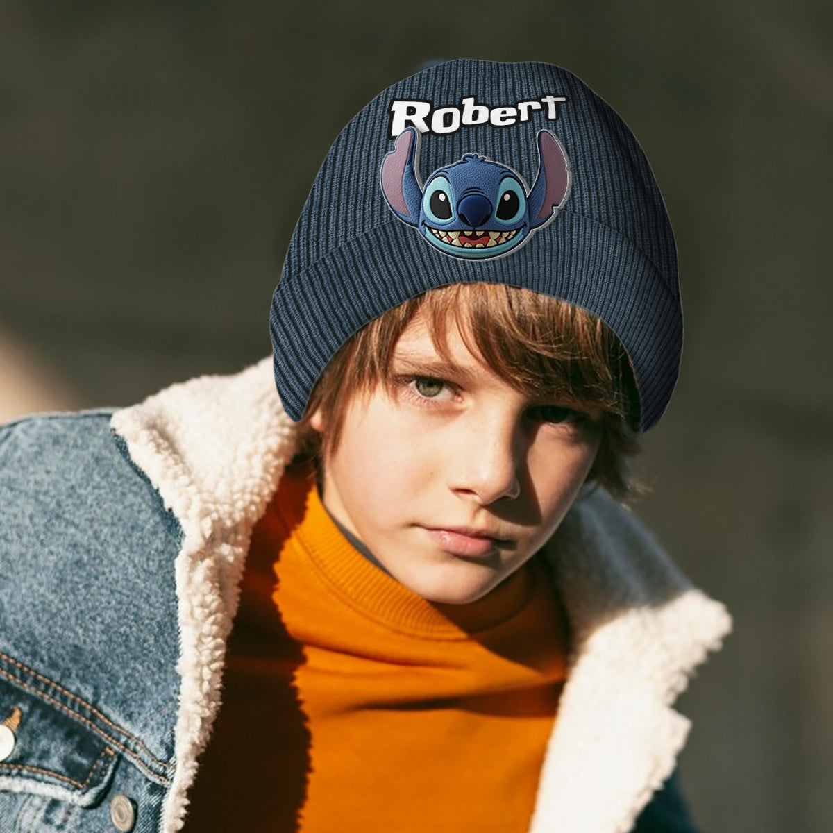 Ohana Means Family - Personalized Ohana Beanie Hat With Patches