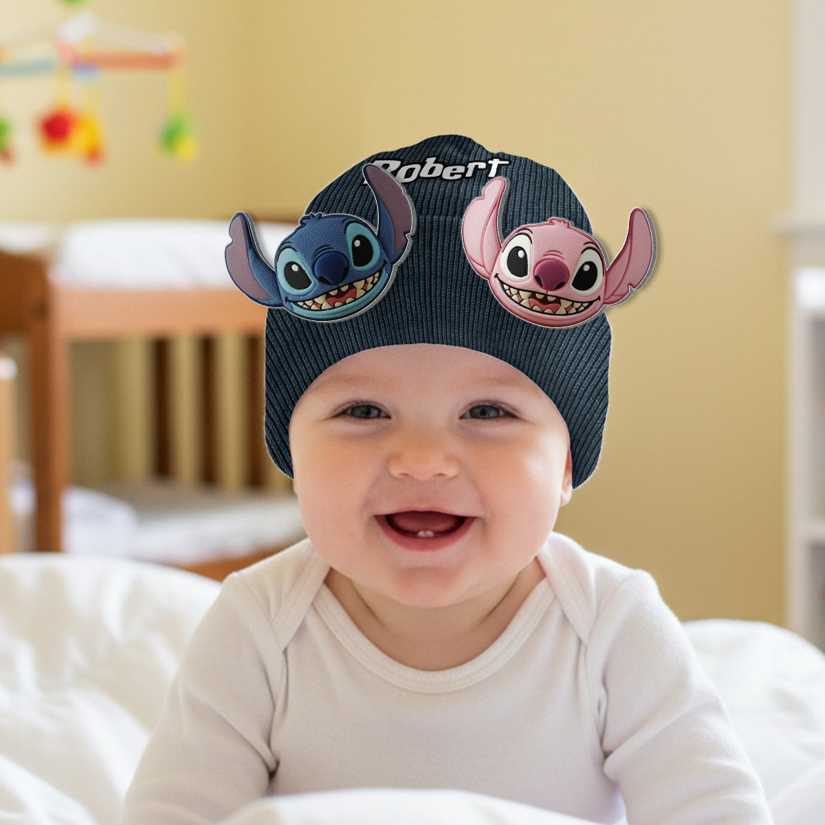 Ohana Means Family - Personalized Ohana Beanie Hat With Patches