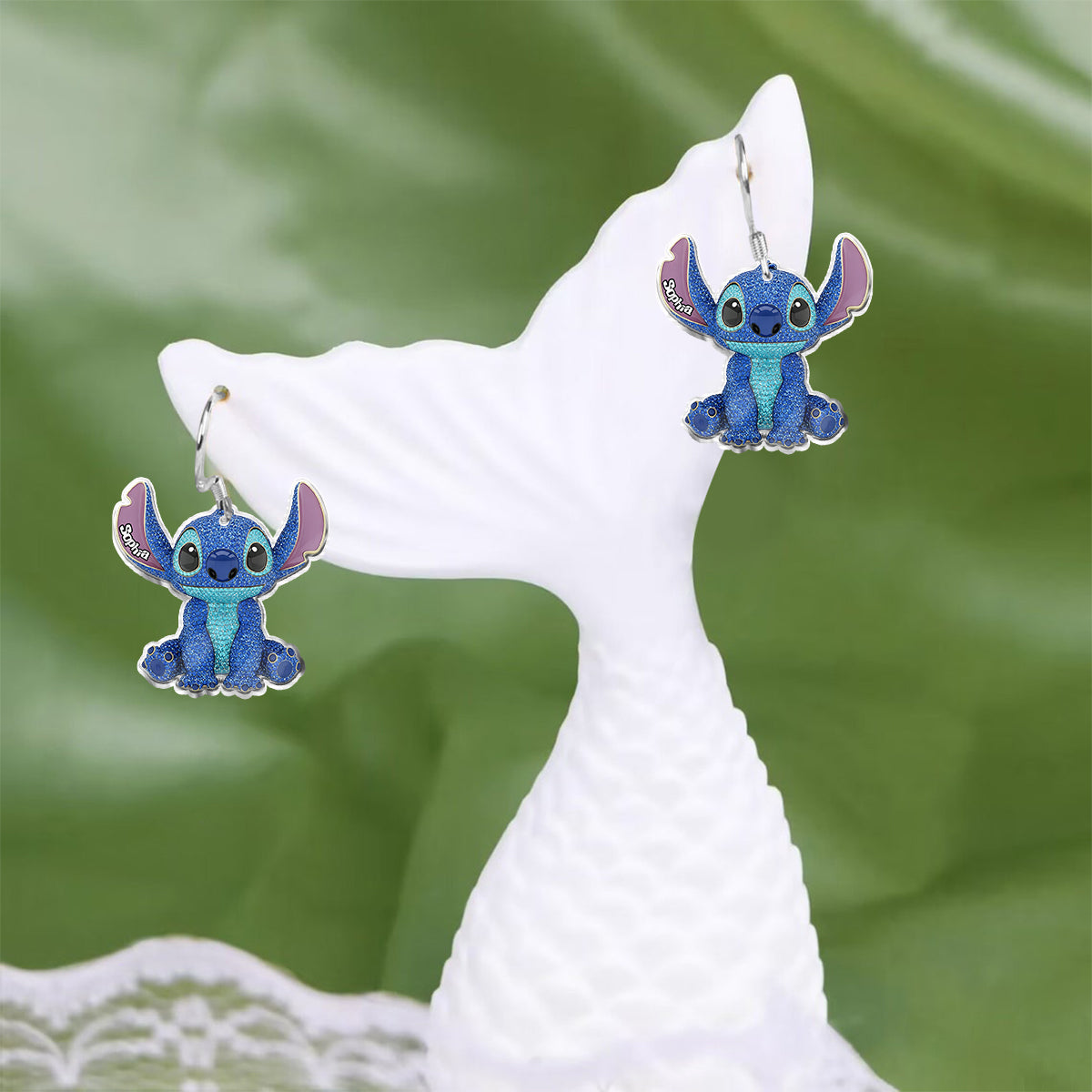 Summer Ohana - Personalized Ohana Transparent Earrings