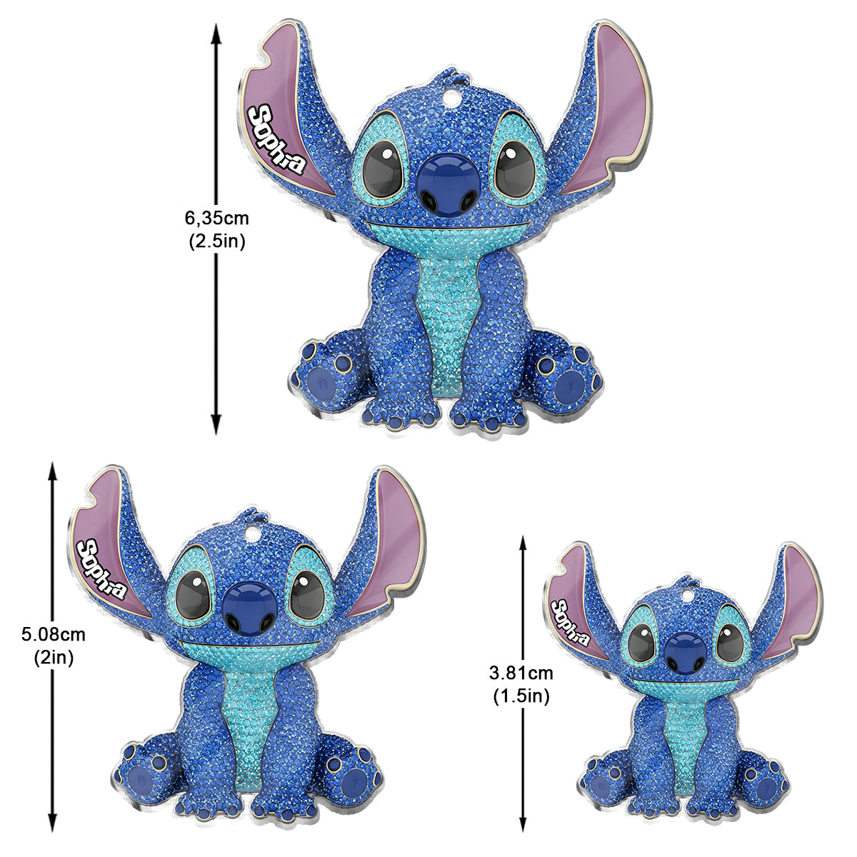 Summer Ohana - Personalized Ohana Transparent Earrings