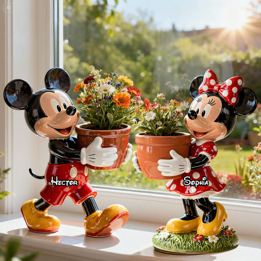 Magical Time - Personalized Mouse Custom Shape Acrylic Flower Vase