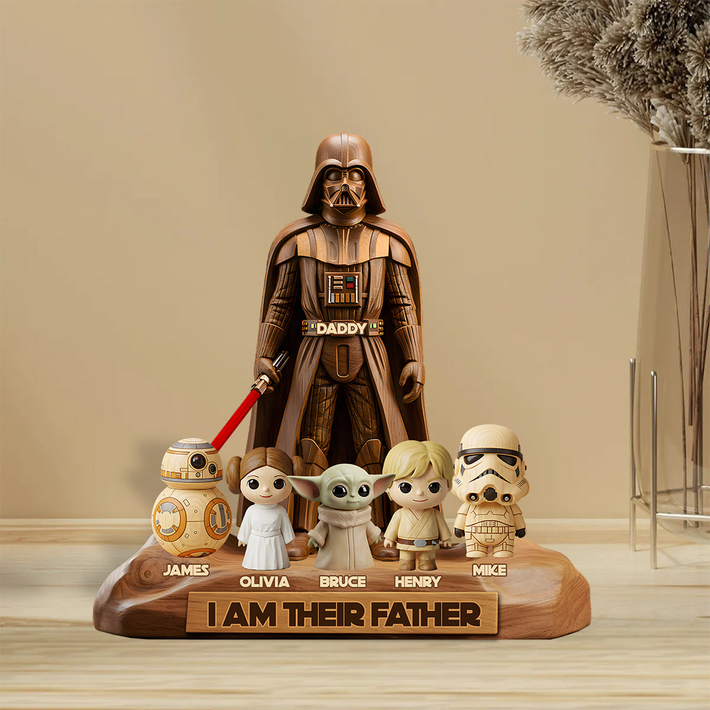I Am Their Father - Personalized The Force Custom Shaped Acrylic Plaque