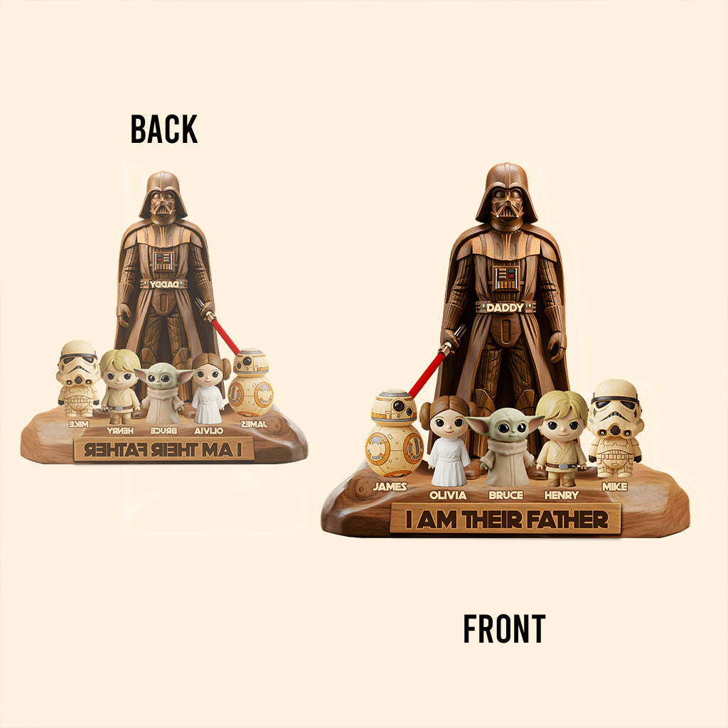 I Am Their Father - Personalized The Force Custom Shaped Acrylic Plaque