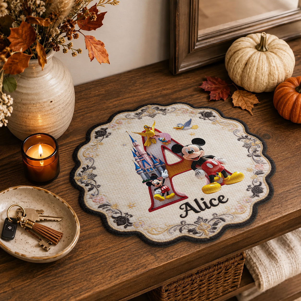 Magic Family - Personalized Mouse Custom Shape Placemat