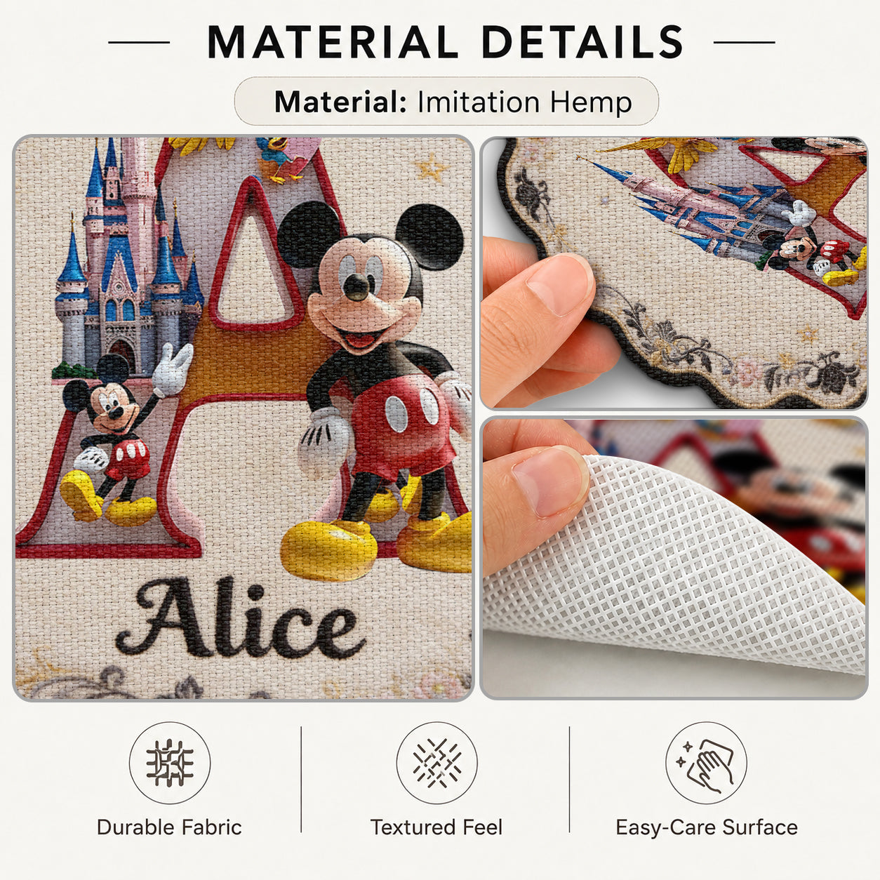 Magic Family - Personalized Mouse Custom Shape Placemat