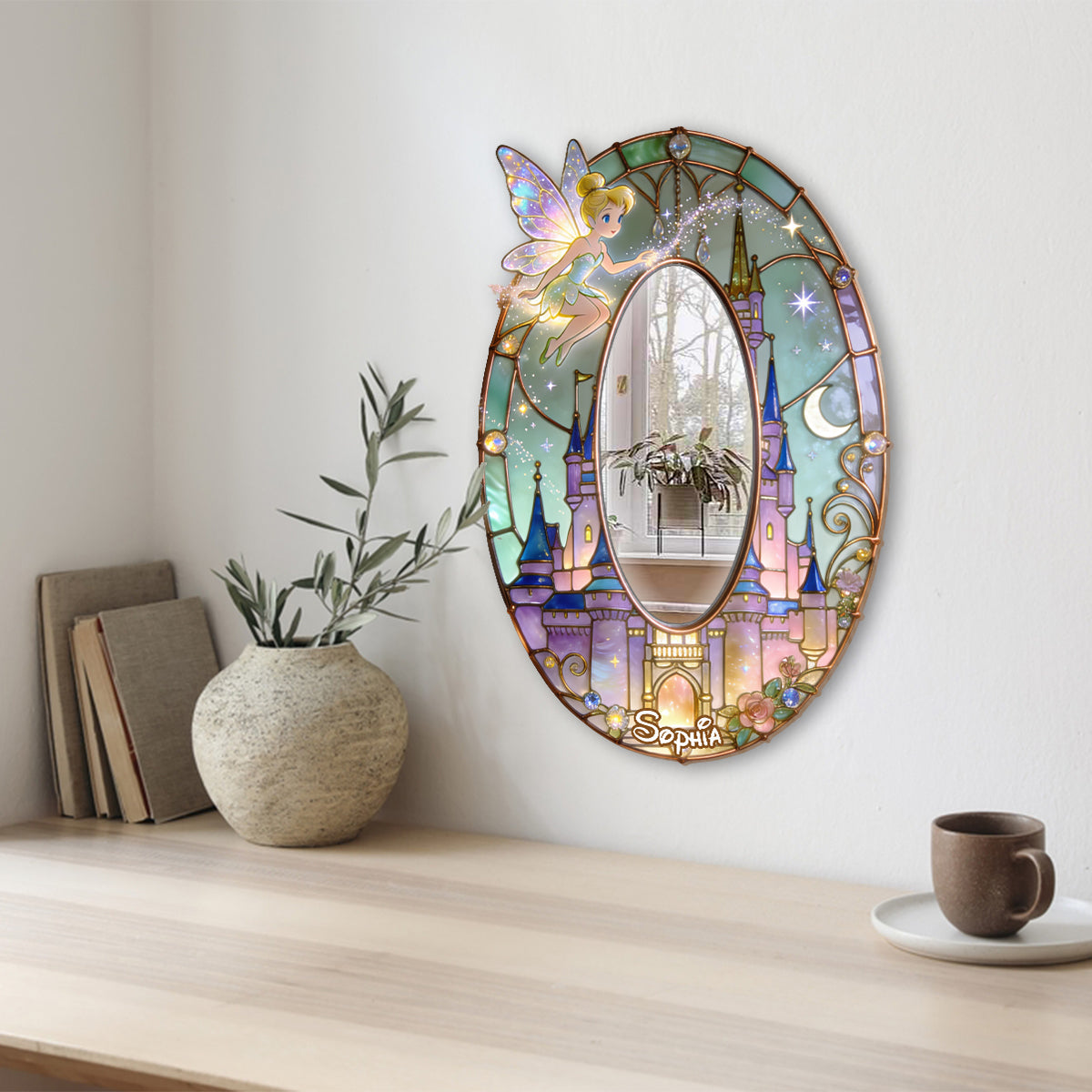 Magical Castle - Personalized Flying Fairy Wall Hanging Mirror
