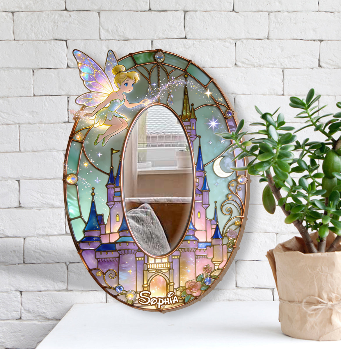 Magical Castle - Personalized Flying Fairy Wall Hanging Mirror