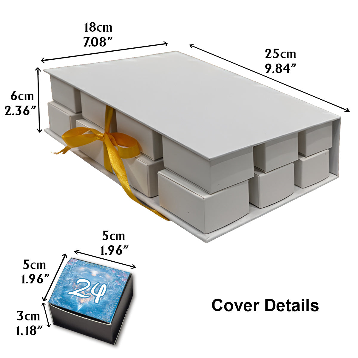 Magical Couple - Personalized Mouse Folded Advent Calendar With Ornaments