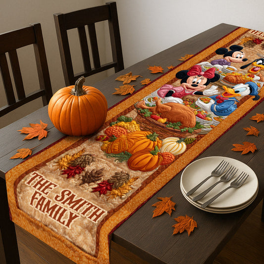 Happy Thanksgiving - Personalized Mouse Table Runner