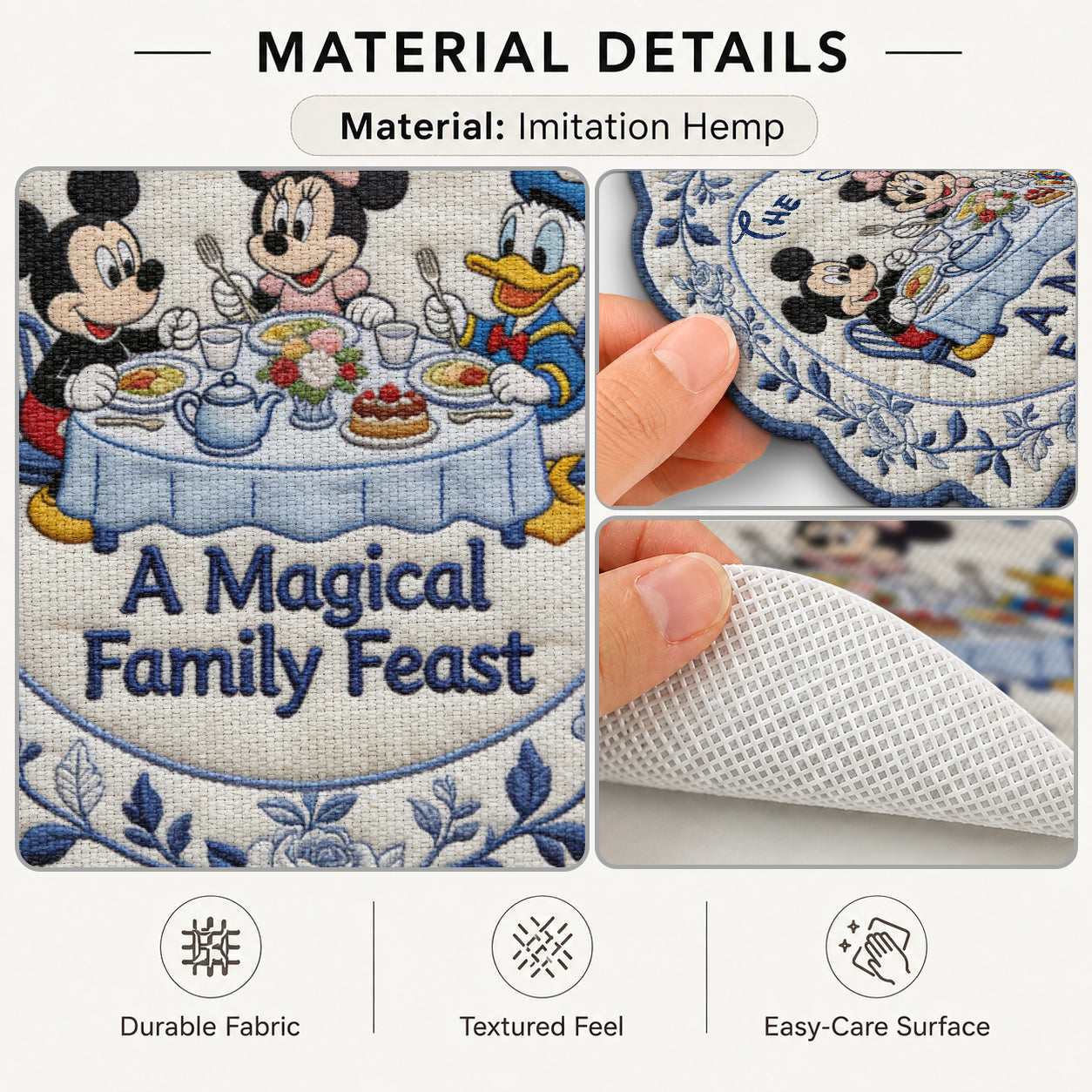 Magical Feast - Personalized Mouse Custom Shape Placemat