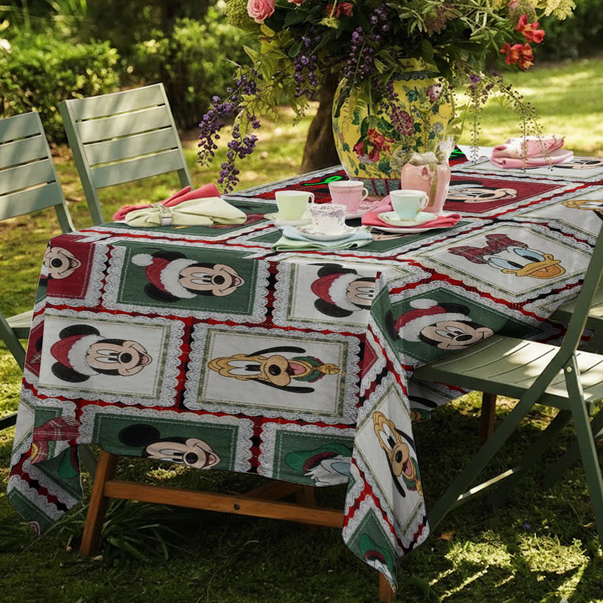 Merry Christmas - Personalized Mouse Table Cloth Cover