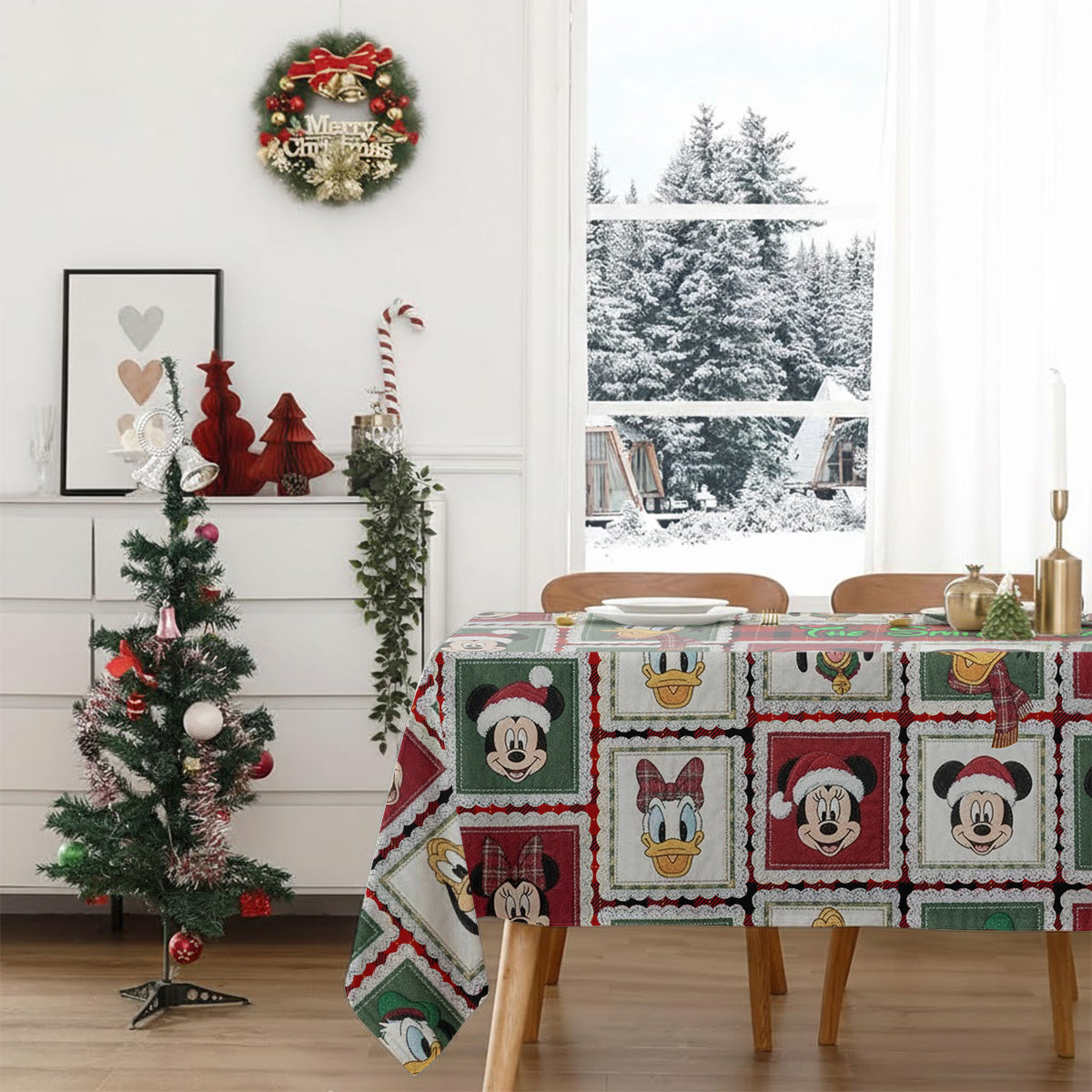 Merry Christmas - Personalized Mouse Table Cloth Cover