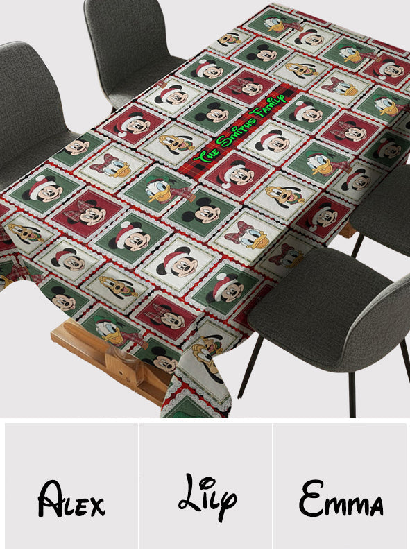 Merry Christmas - Personalized Mouse Table Cloth Cover