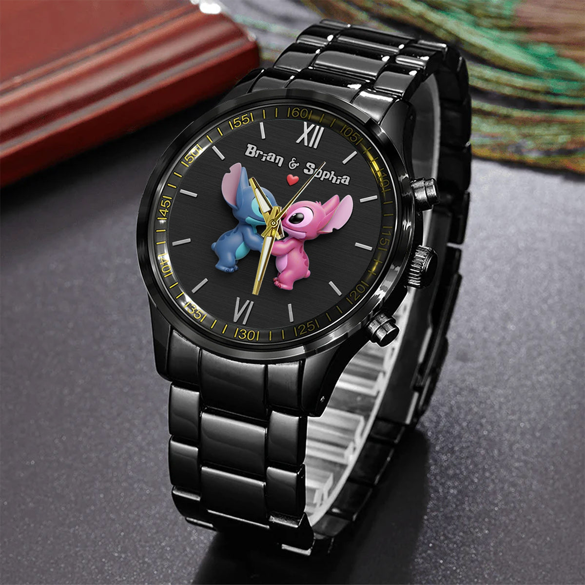 Couple Alien Ohana - Personalized Ohana Couple Hand Watch Set