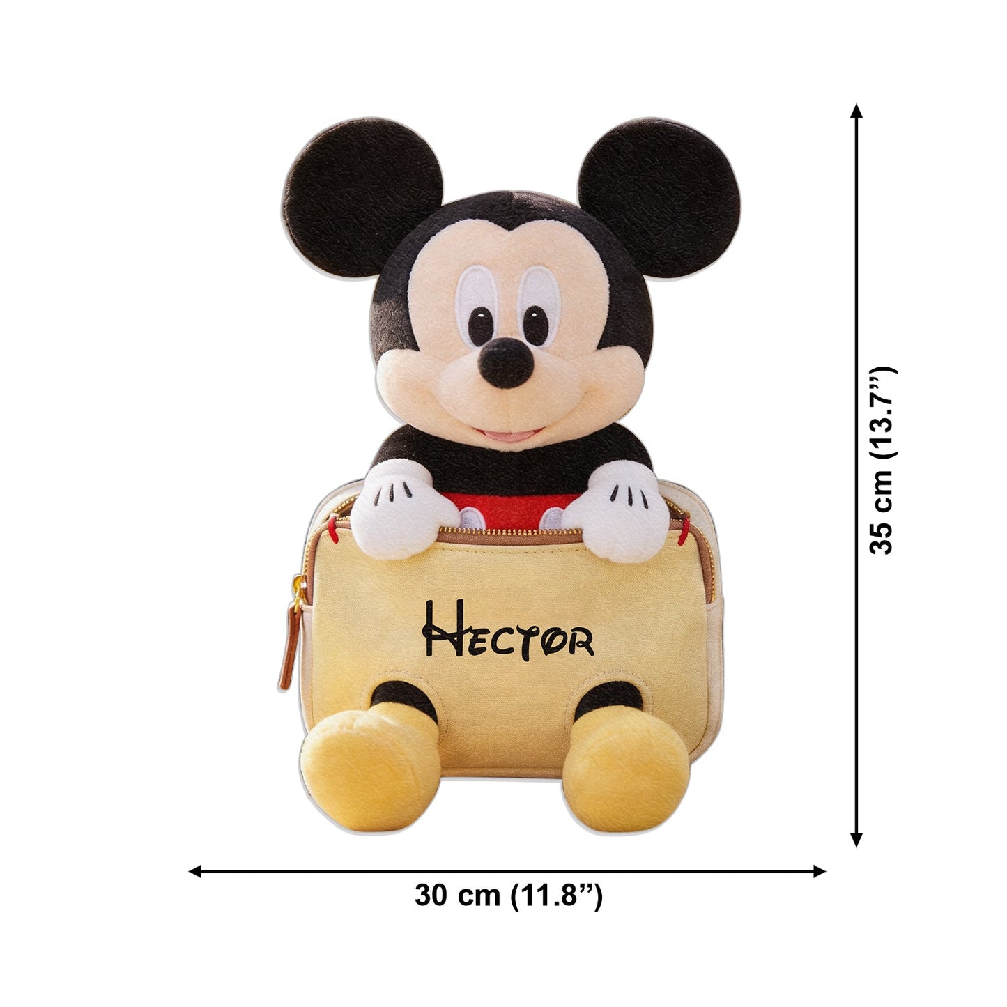 Always Have Your Back - Personalized Mouse Changeable Leather Patch Backpack