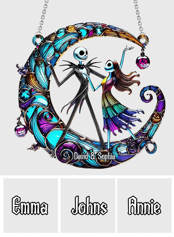 Nightmare Couple - Personalized Nightmare Window Hanging Suncatcher Ornament