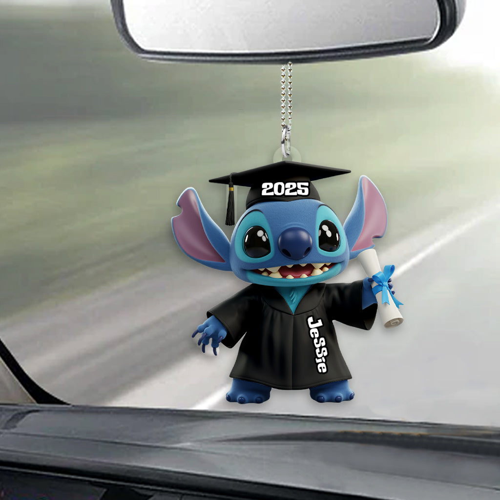 Happy Graduation 2025 - Personalized Ohana Transparent Car Ornament