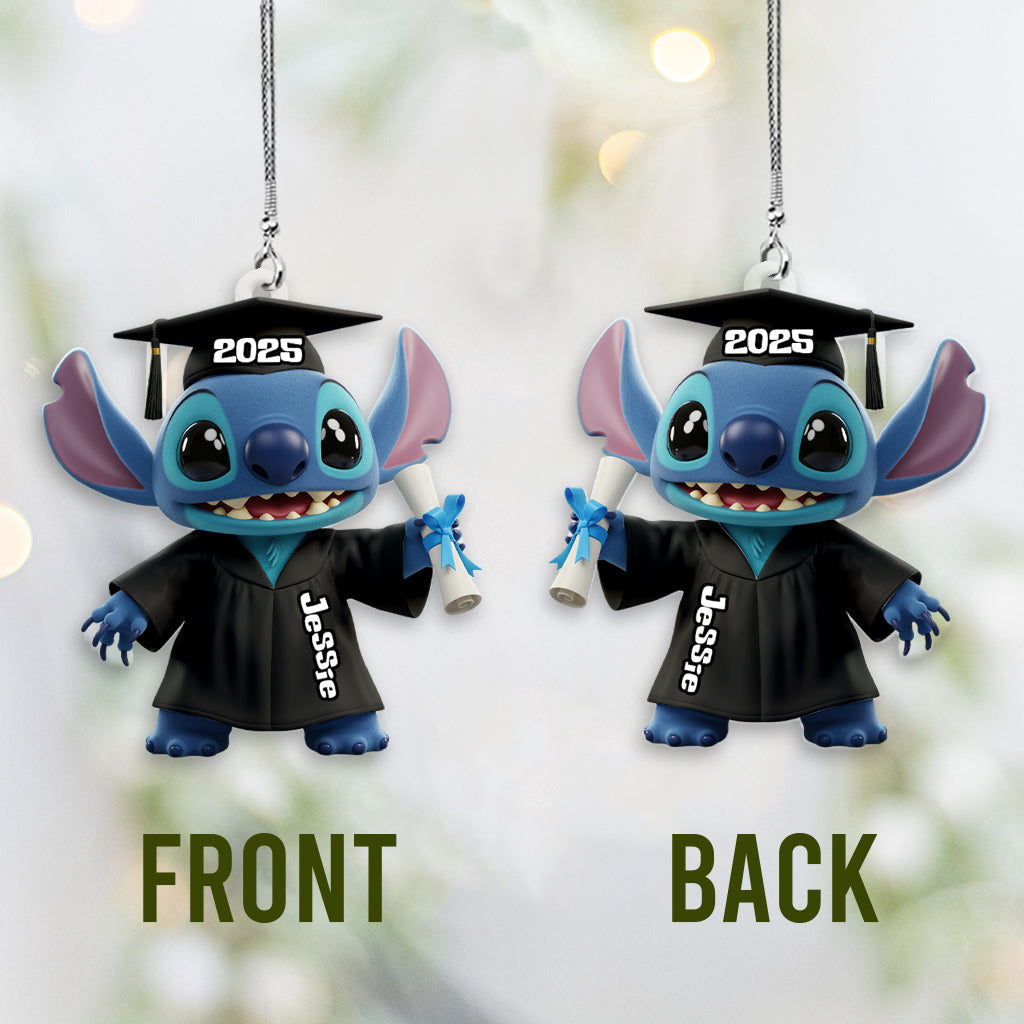 Happy Graduation 2025 - Personalized Ohana Transparent Car Ornament