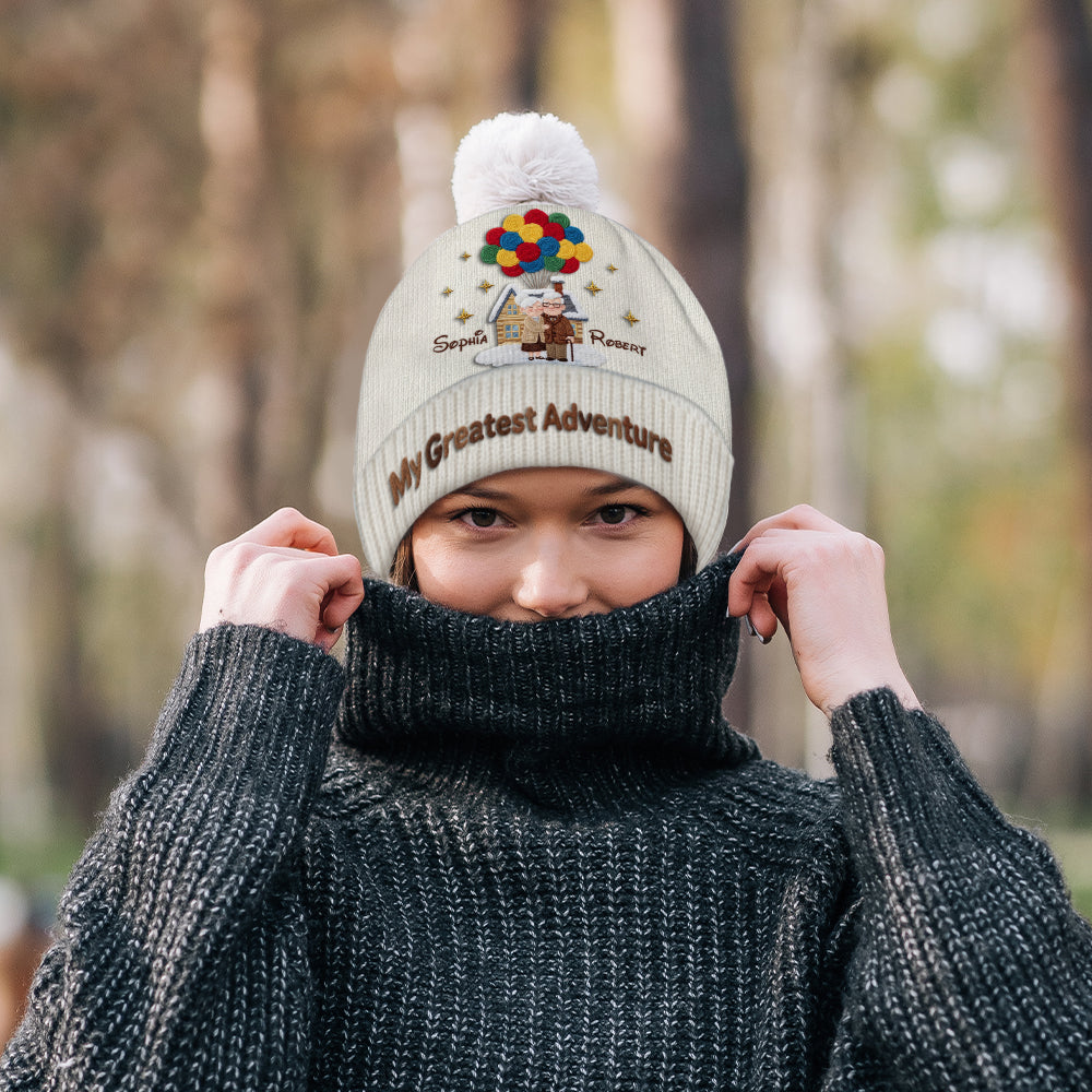 My Greatest Adventure - Personalized Couple Beanie Hat