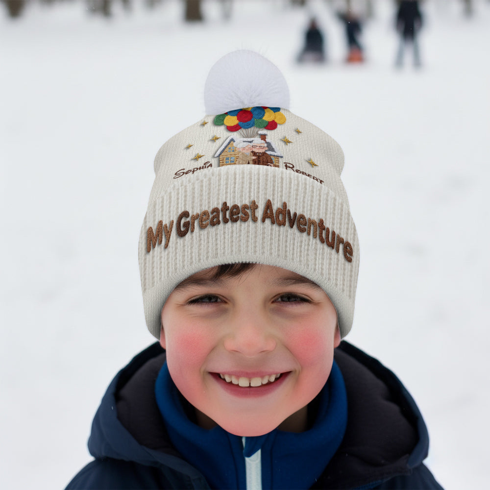 My Greatest Adventure - Personalized Couple Beanie Hat