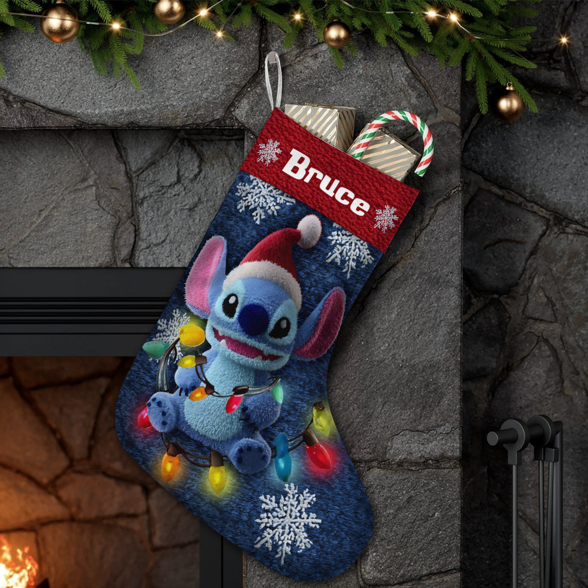 Ohana Means Family Perfect for Holiday Decorations - Personalized Ohana Christmas Stockings