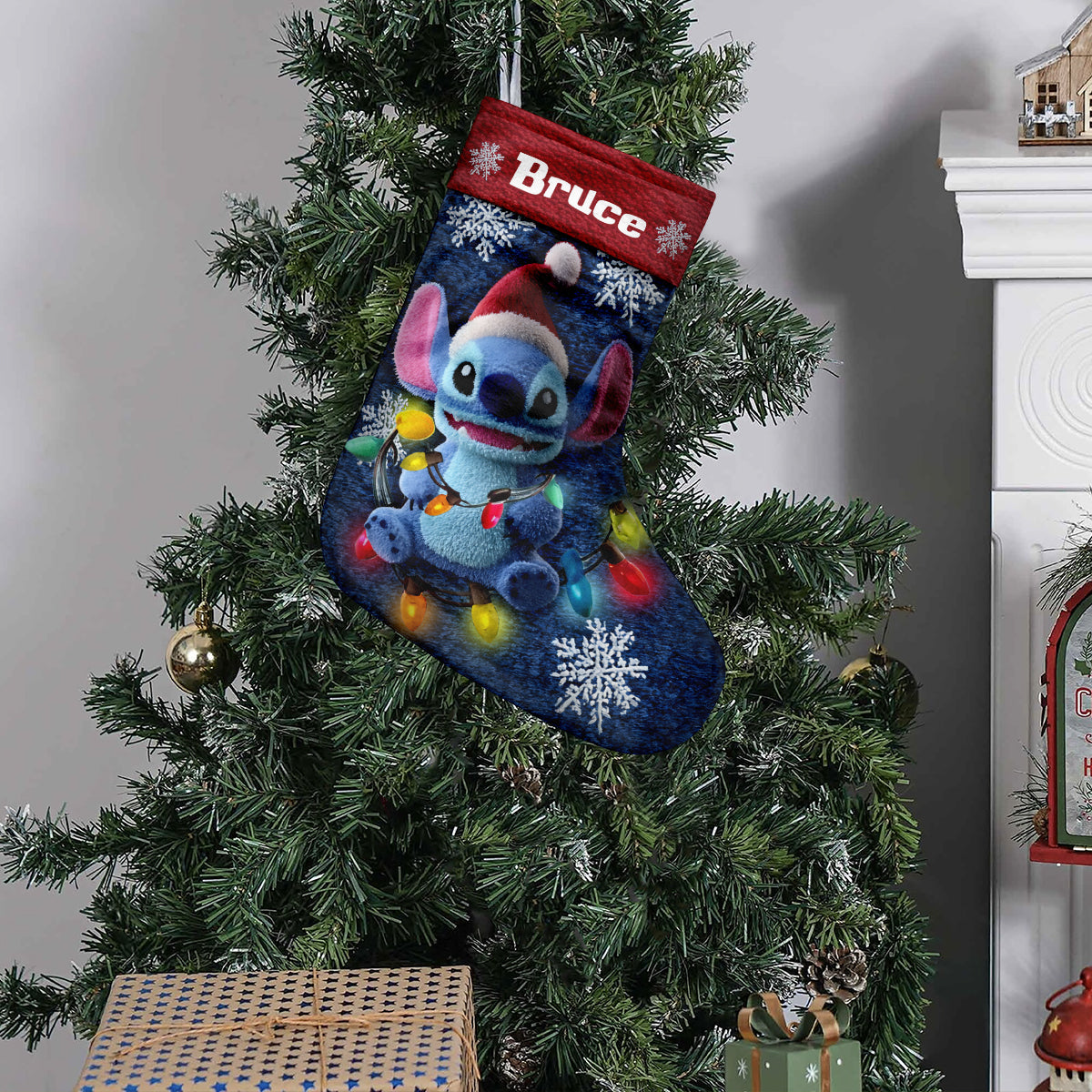 Ohana Means Family Perfect for Holiday Decorations - Personalized Ohana Christmas Stockings