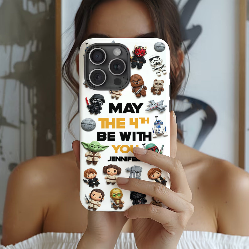May The 4th Be With You - Personalized The Force Full Print Phone Case