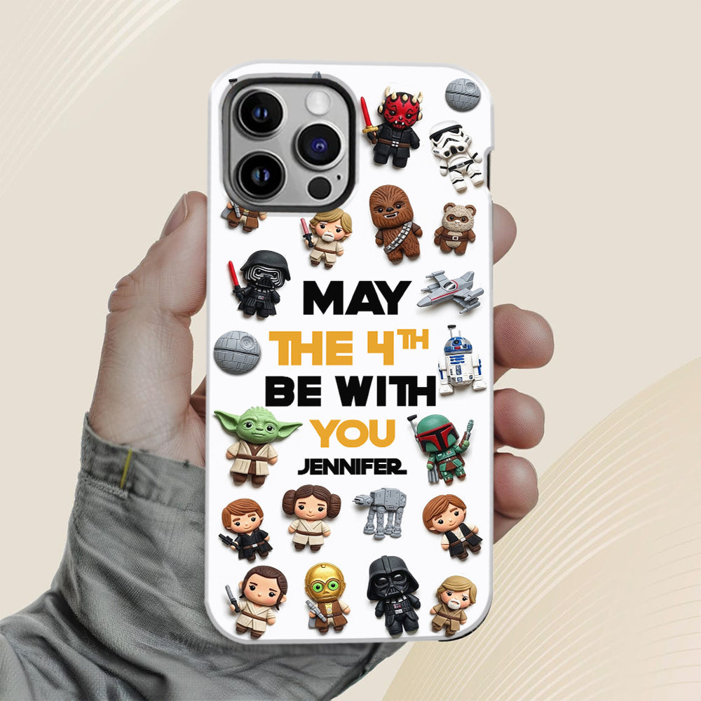 May The 4th Be With You - Personalized The Force Full Print Phone Case
